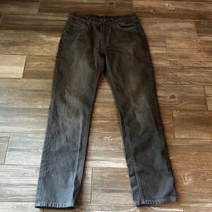 Levi's 541 Jeans Mens W33 L34 Gray Comfort Fit Straight Leg Denim Pants